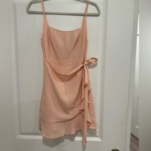 Forever 21 wrap mini dress with ruffles size S